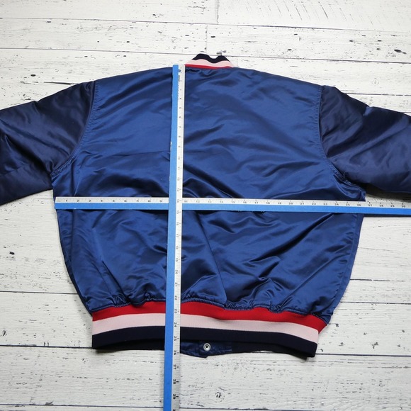 Vintage Minnesota Twins Jacket Mens XL Blue MLB Baseball Starter Satin Made‎ USA - Picture 9 of 11